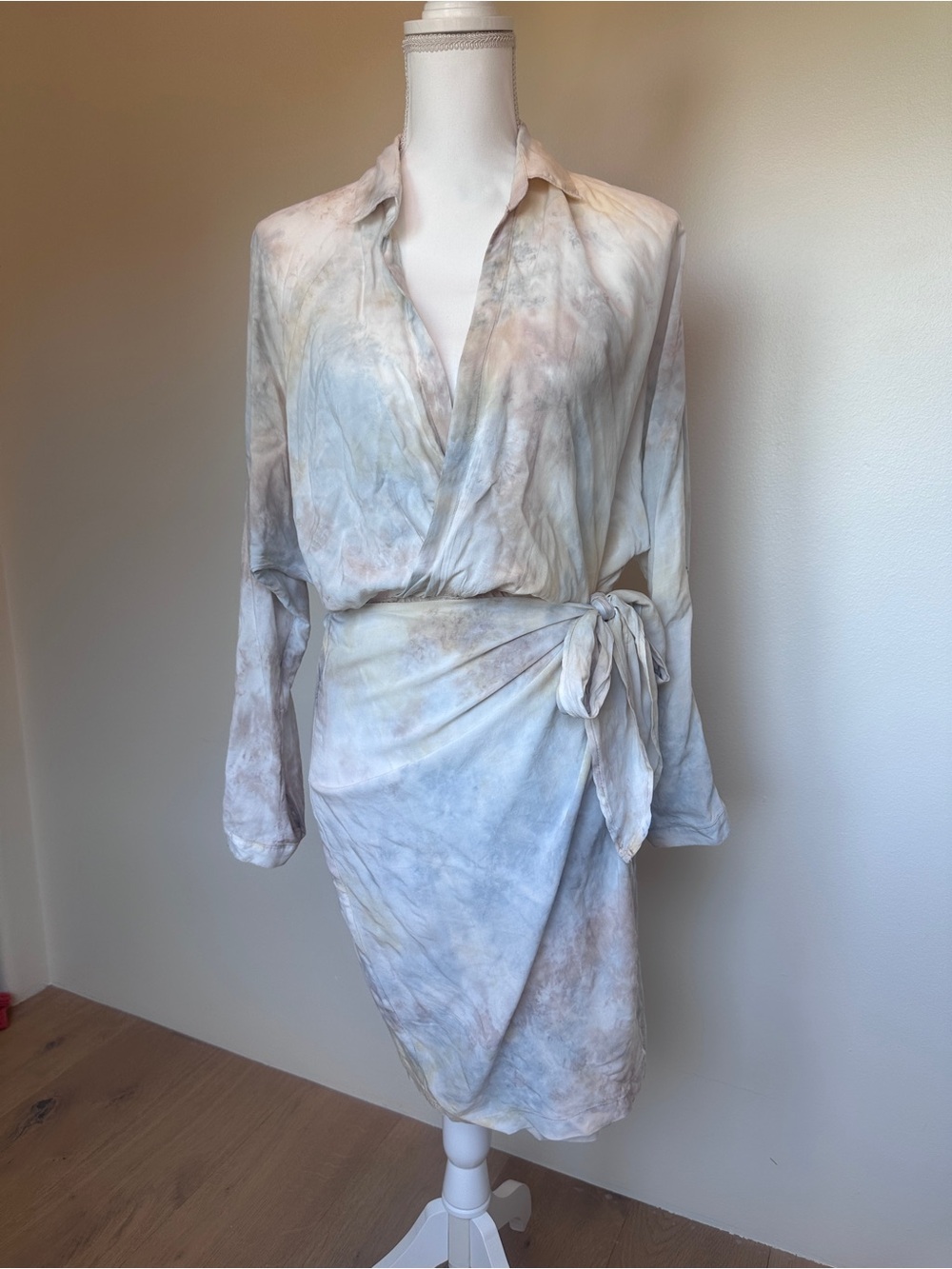 Young Fabulous & Broke Tie-Dye Wrap Dress – Size M